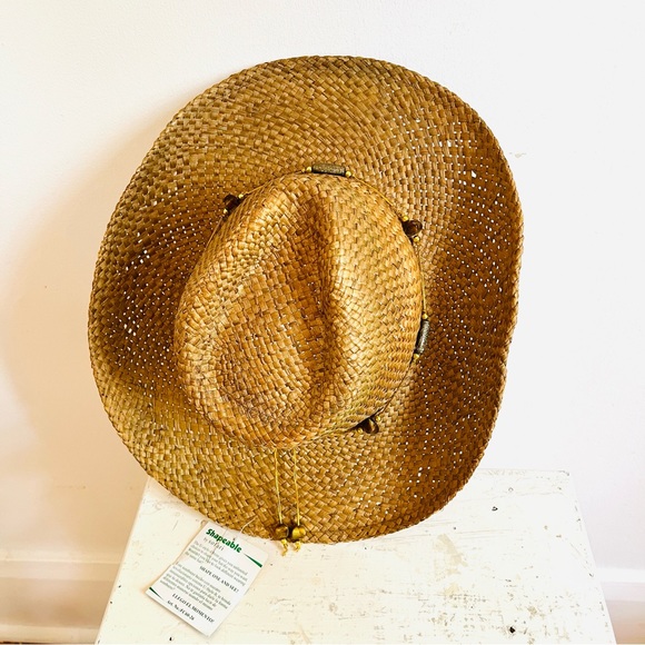 NWT shapeable straw cowboy hat - Picture 1 of 8